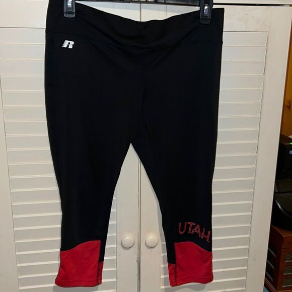 Russell Capri length, athletic leggings, Utah graphic size large - Picture 1 of 4